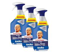 Don Limpio Baño Spray Detergente 800 ml. Elimina Las Marcas De Jabón Y El Doble De Cal Que La Fórmula Anterior (Paquete de 3)
