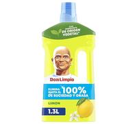 Don Limpio Limón Detergente Líquido 1.3l, Elimina Hasta Un 100% De Suciedad Y Grasa