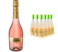 Don Luciano Pink Moscato - Charmat Moscato Rosa - Caja de 6 Botellas x 750 ml & Fizzy Frizzante Verdejo - Vino Espumoso - Caja de 6 Botellas x 750 ml