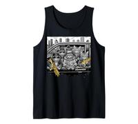 Don Meow Gang City Cats Drive Retro Urban Style Camiseta sin Mangas
