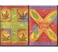 Don Miguel Ruiz Toltec Wisdom Books; The Four Agreements; the Mastery of Love; Set of 2