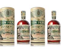 Don Papa Baroko, 700 ml, alc. 40% vol., ron infusionado, destilado en Sugarlandia, Filipinas, con notas cítricas y de vainilla e idóneo para cócteles (Paquete de 2)