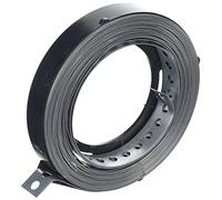 Don Quichotte 900935 Cinta Perforada galvanizada, 10 Metros en un Rollo en Caja de plástico, Acero, 25 mm verzinkt