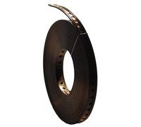 Don Quichotte 900947 Cinta Perforada de plástico Metros, Negro, 10 Meter