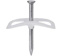 Don Quichotte 954927 DKS Disco de uñas (35 x 50 mm, 100 Unidades), Blanco, 1 pack