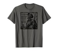 Don Quijote El Sueño Imposible Xilografiado Negro Print Camiseta