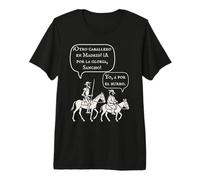 Don Quijote Knight Errant Literary Humor Book Lover Gift Camiseta Premium