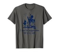 Don Quijote To Dream Impossible That Is My Quest Navy Print Camiseta