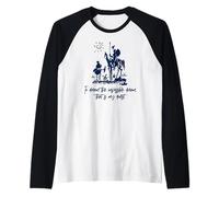 Don Quijote To Dream Impossible That Is My Quest Navy Print Camiseta Manga Raglan