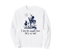 Don Quijote To Dream Impossible That Is My Quest Navy Print Sudadera