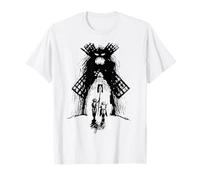 Don Quijote y Sancho contra molino de viento monstruoso Camiseta