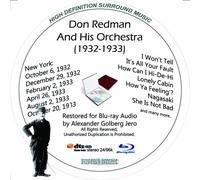 Don Redman (1932-1933) Restored for Blu-ray Audio [Alemania] [Blu-ray]