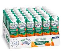 Don Simón Fruta + Leche Mediterráneo Sin Azúcares Añadidos 24x330ml | Naranja, Uva, Melocotón y Leche Desnatada | Rico en Vitaminas A, C y E | Pack Ahorro