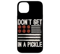Don’t Get in a Pickle Funny Pickleball Pun Design Carcasa para iPhone 14 Plus