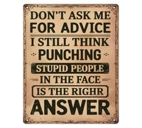 Don’t Make Excuses For Scary People Retro Tin Sign Bar Cafe Decor 12x8 Inch