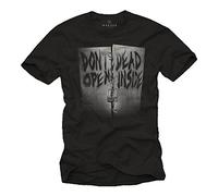 Don´t Open Dead Inside - Camiseta Negra Hombre - Walking Dead L
