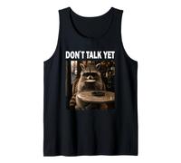 Don´t Talk To Me café Mapache Amante del café y los Animales Camiseta sin Mangas