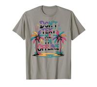 Don’t Text Me I’m Offline Summer Funny Colourful Beach Camiseta