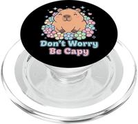 Don’t Worry Be Capy Divertido Lindo Animal Amante Capibara PopSockets PopGrip para MagSafe