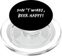 Don´t worry Beer Happy Regalo de cerveza divertido para hombre PopSockets PopGrip para MagSafe