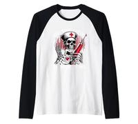Don t Worry I Did This On A Maniquí Once Skeleton Nurse Camiseta Manga Raglan