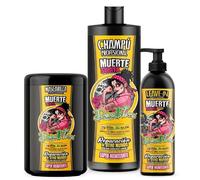 Dona Flora Muerte Súbita Pack 3 | Champú 1000ml + Mascarilla 1000ml + Leave-in 500ml | Reparación Cabello Dañado | Aceite de Batana, Karité y Aloe Vera