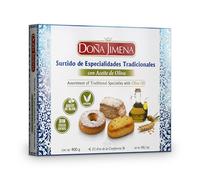 DOÑA JIMENA - Surtido Tradicional con Aceite de Oliva, Producto Vegano, Especialidades, Placer para compartir, 400grCalidad Suprema