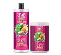 Donaflora Pack de Súper Nutrición: Champú de 1000 ml + Mascarilla Capilar de 1000 ml