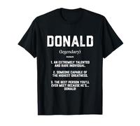 Donald Definition Funny Talented Great President Cosplay Don Camiseta