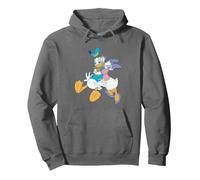 Donald Duck Daisy Kiss Sudadera con Capucha, Unisex para adultos, Asfalto, M