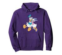 Donald Duck Daisy Kiss Sudadera con Capucha, Unisex para adultos, Morado, XL