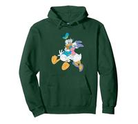 Donald Duck Daisy Kiss Sudadera con Capucha, Unisex para adultos, Verde Bosque, XXL