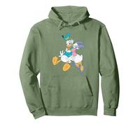 Donald Duck Daisy Kiss Sudadera con Capucha, Unisex para adultos, Verde salvia, XXL