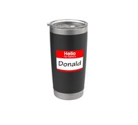 Donald, Hola, me llamo Etiqueta, placa Vaso térmico de acero inoxidable de doble pared