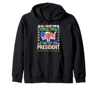 Donald Trump Ugly Christmas Sweater Presidente Elección 2024 Sudadera con Capucha