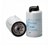 Donaldson P551615 Twist&Drain - Filtro de combustible, separador de agua con clavija de encendido, diámetro 76,8 mm, longitud 147,6 mm