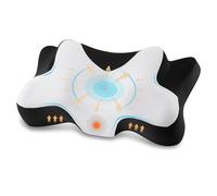 DONAMA Almohada Cervicales y Cuello, Almohada Ergonómica, Almohada Cervical para Daormir Boca Arriba, Boca Abajo y de Lado (Blanco Negro, 66x37x13 cm)