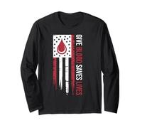 Donante De Sangre Give Blood Save Lives Manga Larga