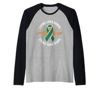 Donante Vivo de hígado comparte tu Repuesto Camiseta Manga Raglan