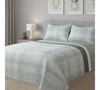 DONATELLA Colcha BOUTI Reversible - 105 cm., Gris-Squares