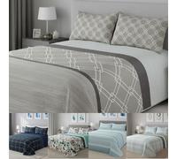 DONATELLA Colcha BOUTI Reversible - 135 cm., Milan-Marron