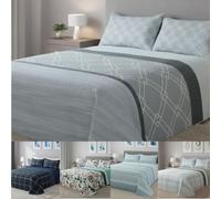 DONATELLA Colcha BOUTI Reversible - 150 cm., Milan-Gris