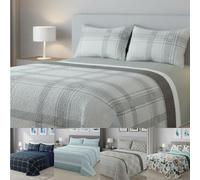 DONATELLA Colcha BOUTI Reversible - 180 cm., Beige-Squares