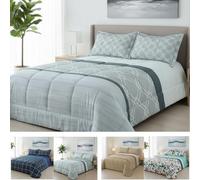 DONATELLA EDREDON Estampado Reversible Milan - 150 cm., Milan-Gris