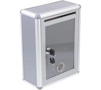 Donation Box - Buzón de pared de gran capacidad, a prueba de óxido, para contribuciones seguras, uso en exteriores o interiores, ideal para eventos de recaudación de fondos, organizaciones benéficas