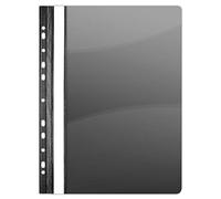 Donau 1704001PL-12 - Carpeta de plástico perforada A4 color naranja, color Negro