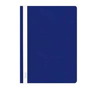 DONAU 1705001PL-10 - Carpeta de plástico A4 (plástico PVC resistente, transparente, capacidad para oficina y escuela, 200 hojas, 10 unidades), color azul