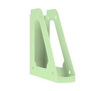 DONAU 7462101PL-06 - Archivador de pie de diseño moderno, 1 unidad, A4, color verde pastel, calado, polipropileno, plástico, organizador de escritorio para revistas