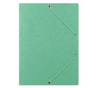 DONAU 8643080-06PL Premium - Carpeta A4 de cartón resistente con revestimiento de cera y 2 gomas elásticas (10 unidades), color verde
