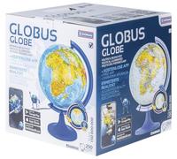 DONAU Globo terráqueo/Diámetro 250 mm/Mapa física Geográfica/Educativo Globo Girable/Iluminado/Decoración de Escritorio/Aplicación